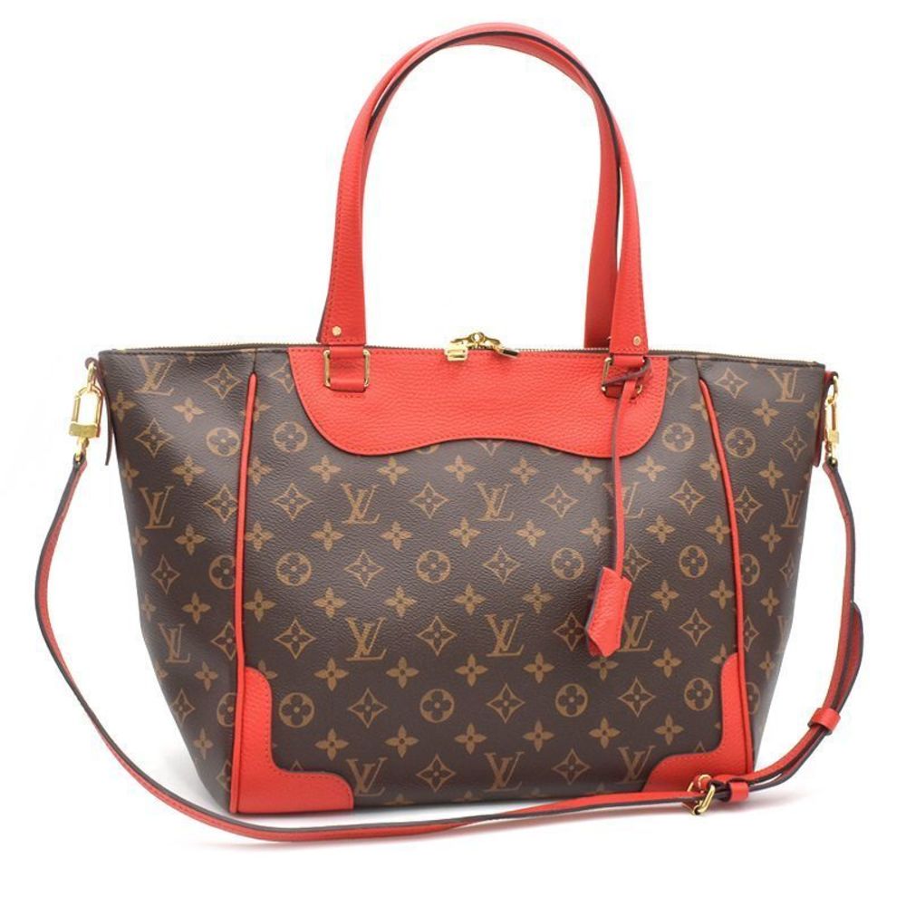 Louis Vuitton Estrella MM Leather Shoulder Bag Brown